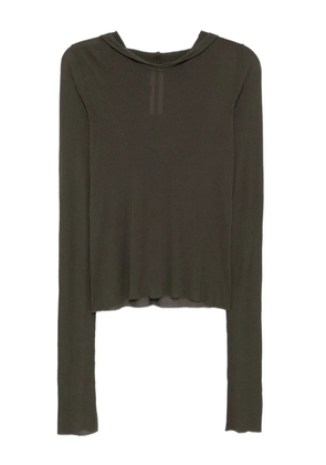 Rick Owens ribbed hoodie - Green