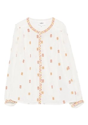 Ba&Sh Daphne geometric-pattern blouse - White