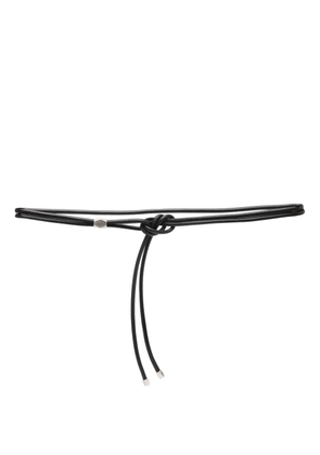 ISABEL MARANT Silvia leather belt - Black
