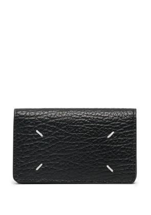Maison Margiela four-stitch leather card holder - Black