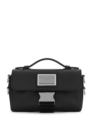 Dolce & Gabbana logo-plaque shoulder bag - Black