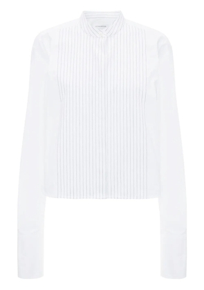 Victoria Beckham cropped tuxedo shirt - White