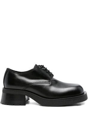 Miista Althea lace-up platform derby shoes - Black