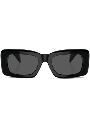 Versace Eyewear Greca-detail square-frame sunglasses - Black