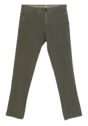 Incotex twill tapered trousers - Green