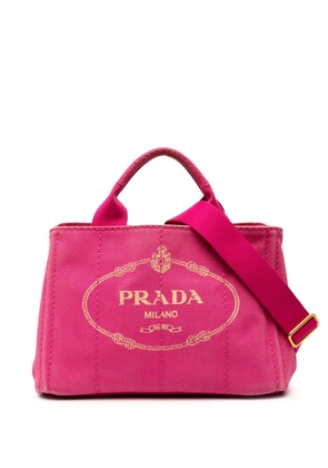 Prada Pre-Owned 2013-2025 Small Canvas Canapa Logo satchel - Pink