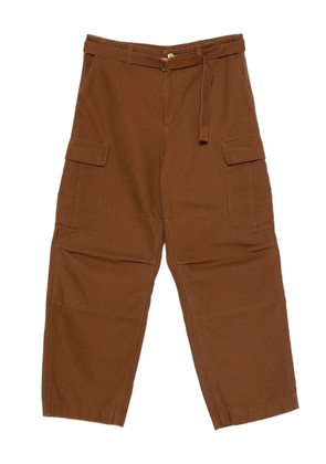 sacai x Carhartt WIP Duck cotton trousers - Brown