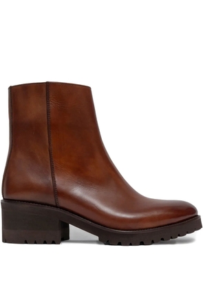 SOMMET zip-fastening boots - Brown