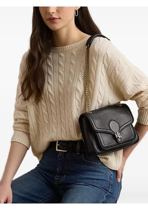 Lauren Ralph Lauren flap-detail chain shoulder bag - Black