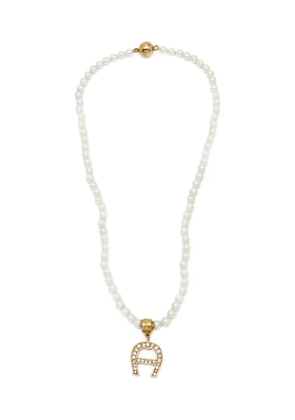 Aigner Vintage pearl-detailing necklace - Gold