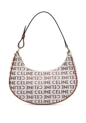Celine Pre-Owned 2023 Medium Canvas Logo Ava shoulder bag - Brown