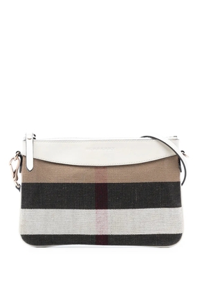 Burberry Pre-Owned 2000-2017 Mega Check Canvas Peyton crossbody bag - Brown