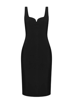 Versace sweetheart-neckline midi dress - Black