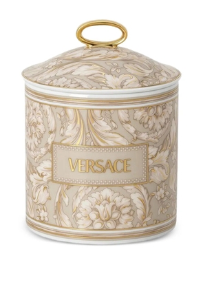 Versace large Barocco candle - Neutrals
