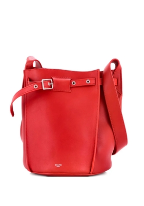 Celine Pre-Owned Long Strap Big Bag Leather bucket bag - Red