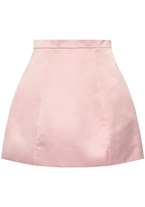 Blumarine duchess-satin mini skirt - Pink