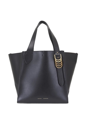 Dorothee Schumacher double-buckle leather tote bag - Black