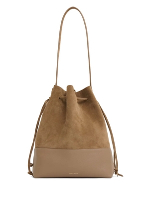 Mansur Gavriel Cabas drawstring bucket bag - Brown