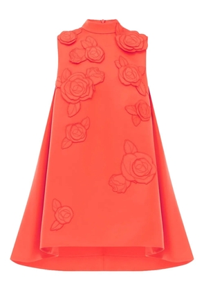 Leo Lin Fallon floral-appliqué mini dress - Orange