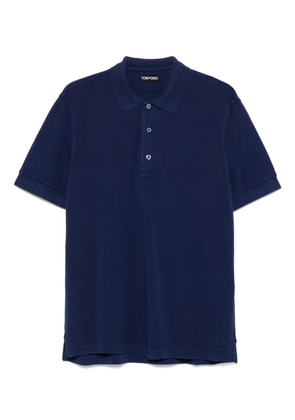 TOM FORD short-sleeve polo shirt - Blue