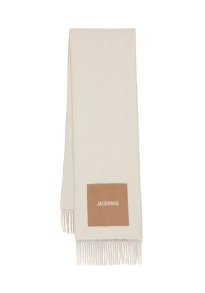 Jacquemus L'Echarpe Rond Carre scarf - Neutrals