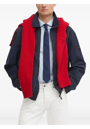 BOSS zip-fastening patch-pocket jacket - Blue