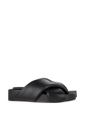 Jil Sander Pre-Owned leather wrapped sandals - Black