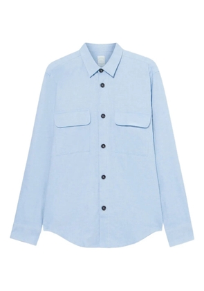 Brooks Brothers flap-pocket flannel shirt - Blue