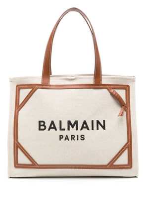 Balmain B-Army logo-print tote bag - Neutrals