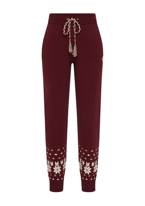 The Upside Le Ski Jojo snowflake-pattern track pants - Red