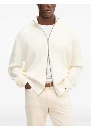 Armani Exchange zip-up cardigan - White