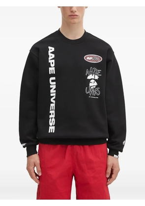 AAPE BY *A BATHING APE® Aape Universe graphic sweatshirt - Black