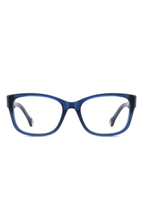 Carolina Herrera square-frame logo-detail glasses - Blue