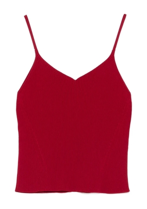 CFCL ribbed V-neck top - Red