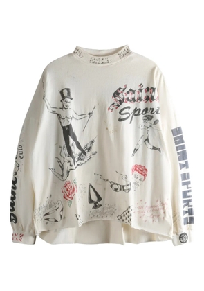 SAINT MXXXXXX Drawing T-Shirt - Neutrals