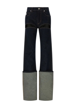 Jean Paul Gaultier maxi turn-up jeans - Blue