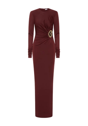 Rebecca Vallance Mischa long-sleeve gown - Red