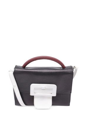 Maison Martin Margiela Pre-Owned buckle detail leather tote bag - Black