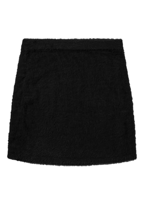 Helmut Lang fuzzy mini skirt - Black