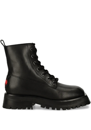 DKNY leather boots - Black