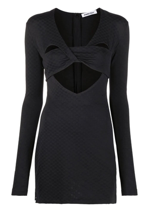 AMBUSH monogram-jacquard mini dress - Black