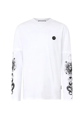 Philipp Plein double sleeve tattoo T-shirt - White