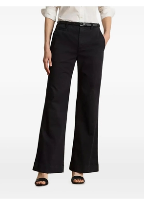 Lauren Ralph Lauren cotton chino flared trousers - Black