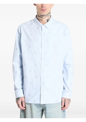 NEW ERA CAP monogram embroidered shirt - Blue