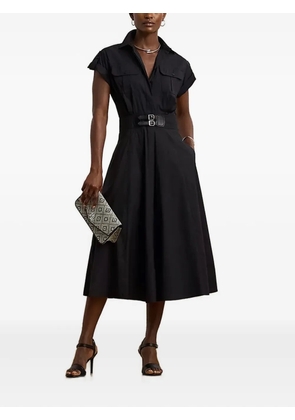 Lauren Ralph Lauren belted shirt midi dress - Black