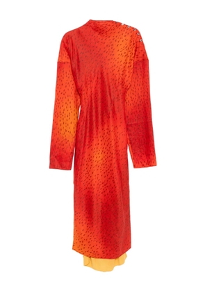 SAMUEL GUÌ YANG Willow lava-fish dress - Red
