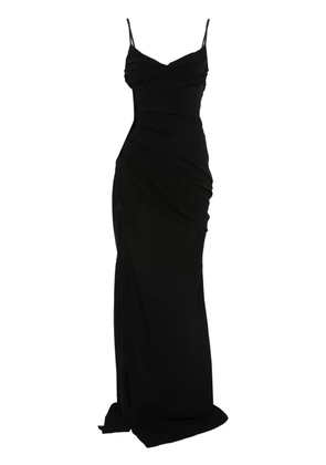 Mugler Illusion cut-out gown - Black