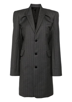 ALAINPAUL pinstripe-print wool blazer - Grey