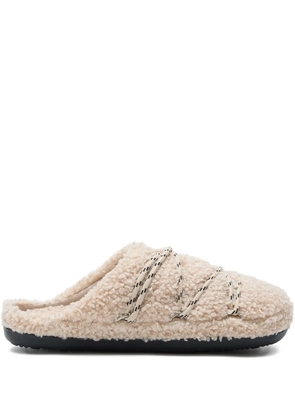 Moon Boot teddy slippers - Neutrals