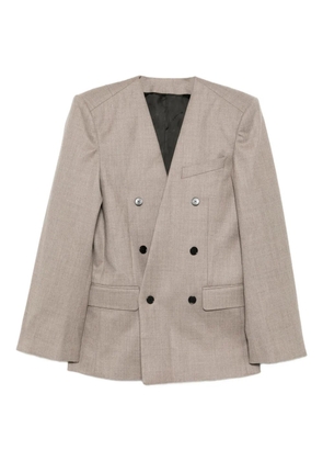 ALAINPAUL double-breasted blazer - Neutrals